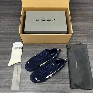 PUMA x Balenciaga Speedcat Thin-Sole Casual Shoes, Blue US9 Collaboration